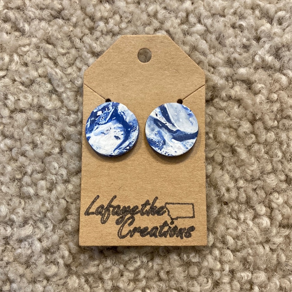 Lafayethe Creations clay stud earrings NWT